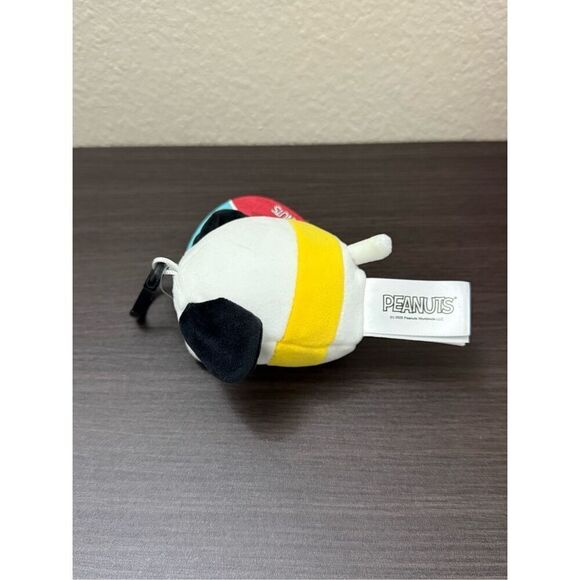 Squishmallows Peanuts Snoopy Joe Cool 3 Inch Plush Clip Keychain - Picture 3 of 4